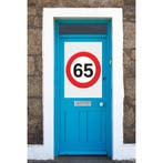 Mega poster 65 jaar verkeersbord - 65 jaar versiering, Hobby en Vrije tijd, Feestartikelen, Ophalen of Verzenden, Nieuw