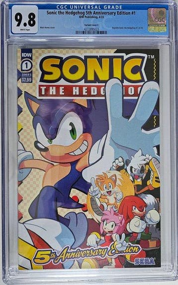 Sonic The Hedgehog 1 - 1 Graded comic - 2023/2023 - CGC 9.8, Nieuw