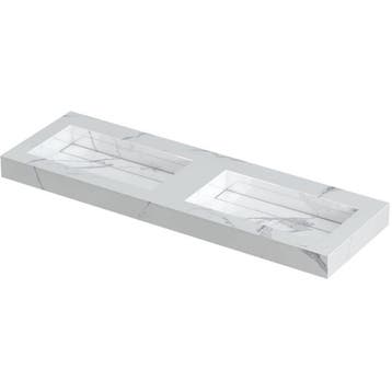 INK Pitch Wastafel Keramische Slab Bak Dubbel met Drain en, Doe-het-zelf en Verbouw, Ophalen of Verzenden, Nieuw