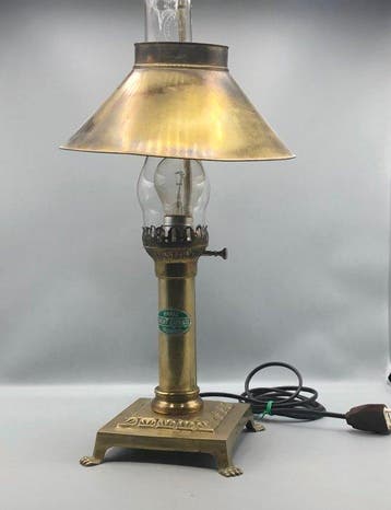 Tafellamp - Lampe Orient Express - Messing - Ontwerp uit de
