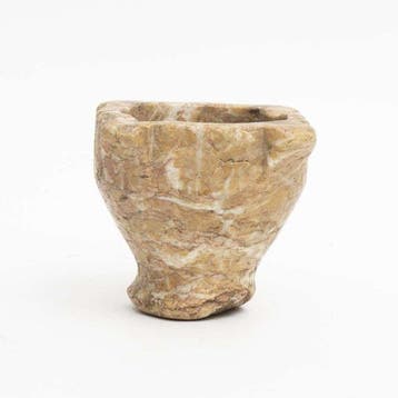 Spanje Marmer Vijzel - 13.5 cm - Spanje marmer vijzel, Antiek en Kunst, Antiek | Overige Antiek