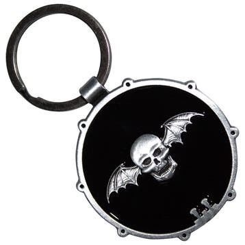 Avenged Sevenfold - Deathbat Drum Double Sided Sleutelhanger, Ophalen of Verzenden, Nieuw, Gebruiksvoorwerp