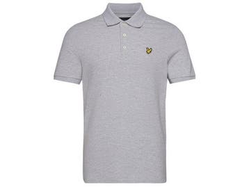 Veiling - Lyle &amp; Scott Plain Polo Shirt Light Grey - S, Nieuw