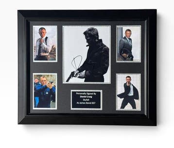 James Bond 007 - Daniel Craig Signed Framed Display - No, Nieuw