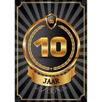 Luxe 10 jaar verjaardag poster - 10 jaar versiering, Ophalen of Verzenden, Nieuw