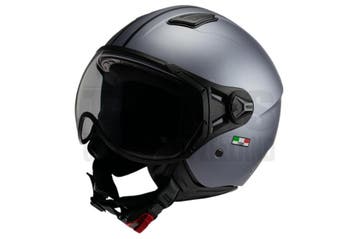 Helm Vito Jethelm Moda mat grijs/zwart, Fietsen en Brommers, Brommerhelmen, Ophalen of Verzenden, Nieuw, Vito