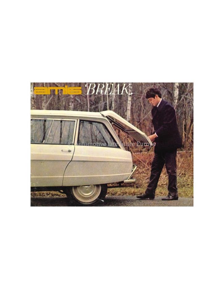 1965 CITROËN AMI 6 BREAK BROCHURE NEDERLANDS, Boeken, Auto's | Folders en Tijdschriften