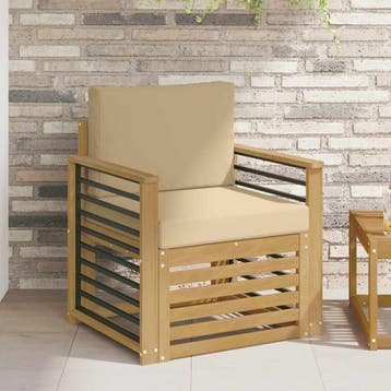 vidaXL Buiten bankenset Polyester Wit, Verzenden, Nieuw