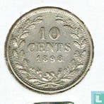 Nederland 10 cents 1898, Postzegels en Munten, Verzenden, 10 cent, Losse munt, Goud