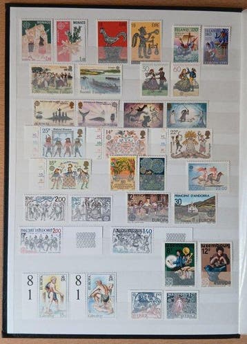 Europa CEPT - Klassificator met collectie Europa CEPT MNH, Gestempeld