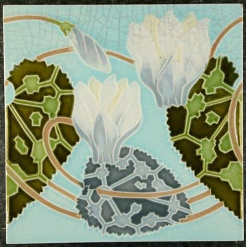 Jugendstil Tegel - Manufactures Céramiques dHemixem Gilliot, Antiek en Kunst