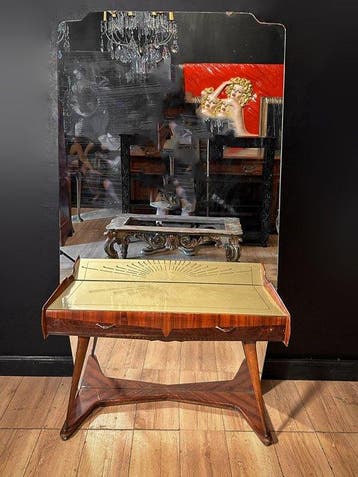 Wandtafel - Hout, Glas