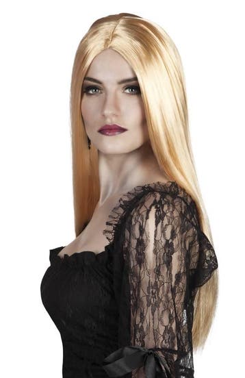 Gekleurde pruik - blond, Verzenden, Nieuw