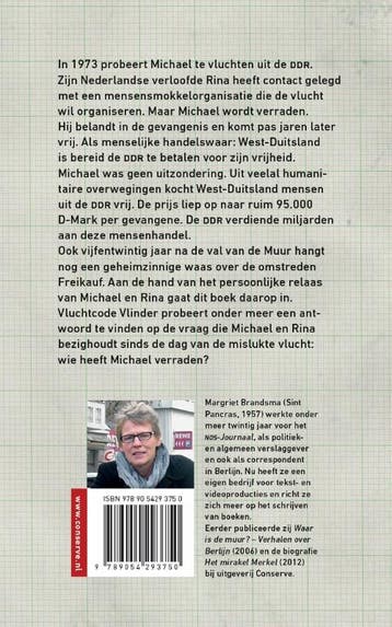 Vluchtcode vlinder 9789054293750 Margriet Brandsma, Verzenden, Zo goed als nieuw, Margriet Brandsma