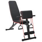 vidaXL Gewichtbank Zwart 131 x 41 x 100 cm Gepoedercoat, Sport en Fitness, Verzenden, Nieuw