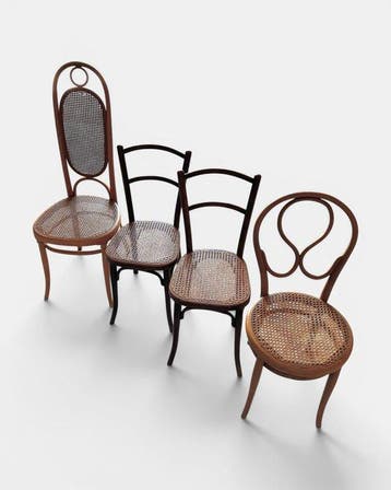 Thonet, Jakob & Josef Kohn - Michael Thonet - Stoel (4) -