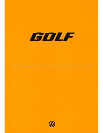 1977 VOLKSWAGEN GOLF BROCHURE NEDERLANDS, Nieuw, Volkswagen, Author