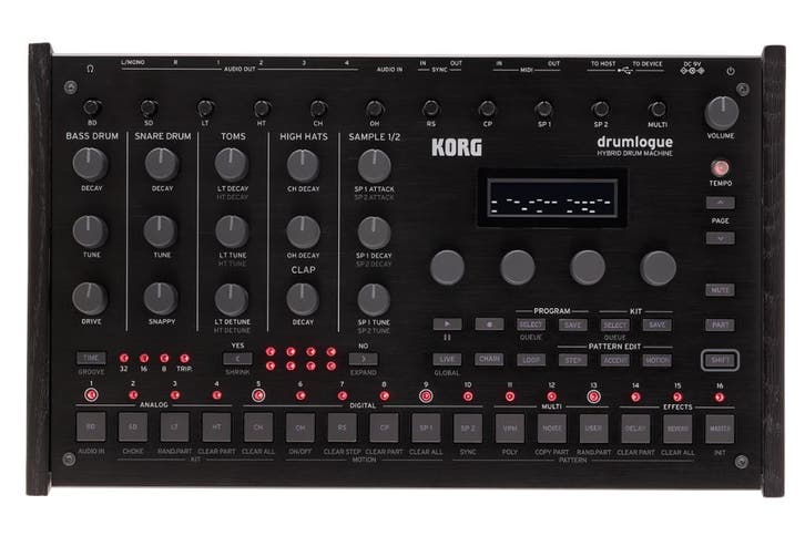 Korg Drumlogue Hybrid Drum Machine, 4 analog PRIJSVERLAGING!, Muziek en Instrumenten, Effecten, Multi-effect, Nieuw, Ophalen of Verzenden