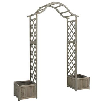 Houten Pergola met poort | 41% Korting | Tweedekansje, Tuin en Terras, Overkappingen, Ophalen of Verzenden, Zo goed als nieuw