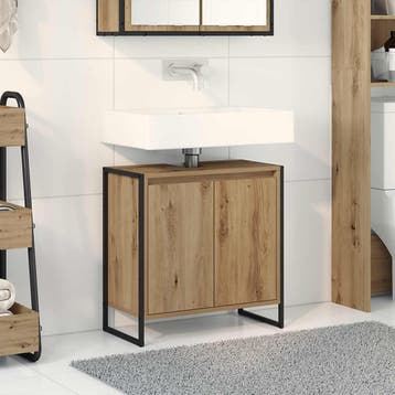 vidaXL Badkamer Kast Ambachtelijk eiken 60 x 30 x 60 cm, Verzenden, Nieuw