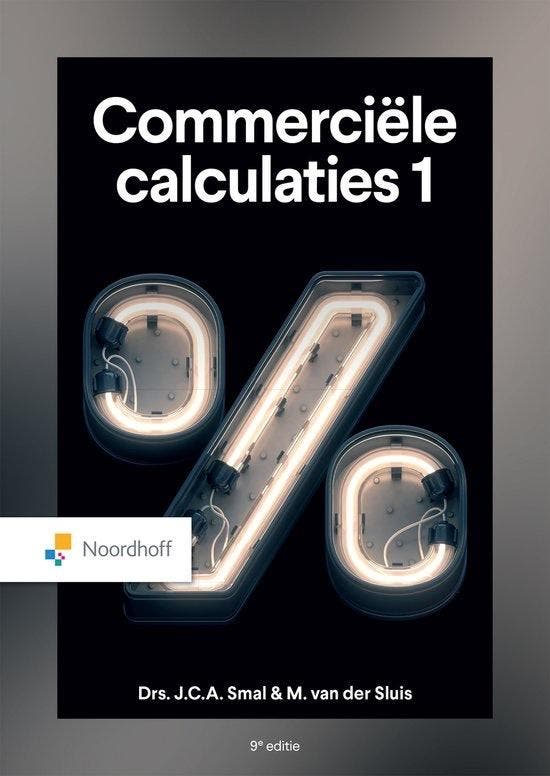 Commerciële calculaties 1, 9789001026165, Boeken, Studieboeken en Cursussen, Zo goed als nieuw, HBO, Verzenden