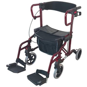 Rollator Drive Diamond Deluxe Rolstoel rood metallic, Diversen, Rollators, Ophalen of Verzenden, Nieuw