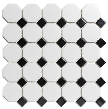 Wand & Vloer Mozaïek Tegels Factory Keramiek Mat Wit & Gl.., Keramiek, Nieuw, Ophalen of Verzenden, 20 tot 40 cm