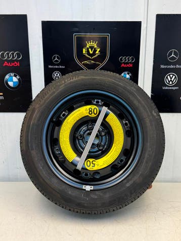 VW Polo V 6R bj.2014 reservewiel+krikset 2009/2017 5x100, Auto-onderdelen, Gebruikt, 15 inch, Banden en Velgen, 185 mm