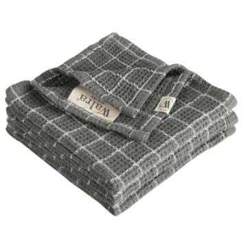 Walra Vaatdoek Off Black 30x30cm 3st., Verzenden, Nieuw