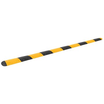 vidaXL Verkeersdrempel 517x32,5x4 cm rubber geel en zwart, Verzenden, Nieuw