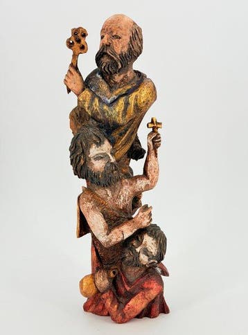 Escuela Española (s. XIX) - Snijwerk, Apóstoles - 42 cm -