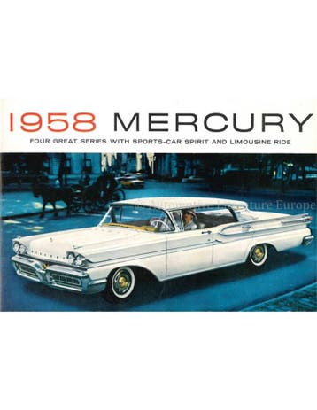 1958 MERCURY PROGRAMMA BROCHURE ENGELS (1958), Nieuw, Author