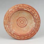 Etruscan Aardewerk Cereton-plate met reigers
