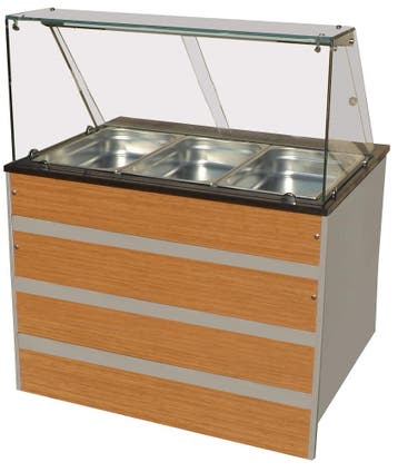 Combisteel Warm Buffet GN 3x 1/1 | Led Verlichting | 1070x80, Ophalen of Verzenden, Nieuw in verpakking