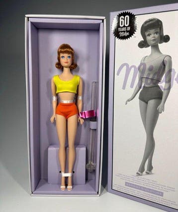Mattel - Barbiepop MIDGE Repro 60. Jubiläum #HJX25 in
