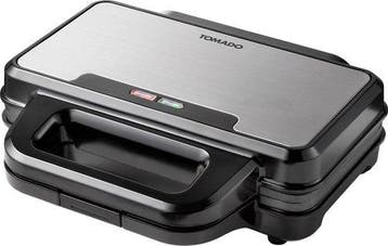 2dekans | Tomado TGP2001S - XXL Tosti ijzer - Panini grill -, Ophalen of Verzenden, Zo goed als nieuw