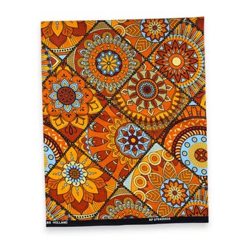 Fat Quarter Afrikaanse Wax Print Stof - Oranje FTQ 8711 - Qu, Ophalen of Verzenden, Nieuw