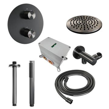 Brauer Gunmetal Edition Thermostatische Regendoucheset, Ophalen of Verzenden, Nieuw