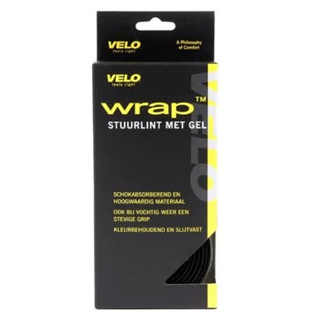 Velo Stuurlint gel zwart met kurkprint en afdekdoppen, Fietsen en Brommers, Fietsonderdelen, Ophalen of Verzenden, Nieuw, Frame