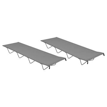 vidaXL Campingbedden 2 st 180x60x19 cm oxford stof en staal, Verzenden, Nieuw