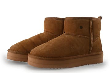 Warmbat Snowboots in maat 42 Cognac, Kleding | Dames, Schoenen, Overige kleuren, Verzenden, Snowboots, Zo goed als nieuw