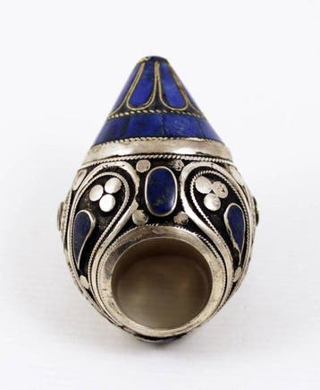 Grote ring - Zilver, Lapis Lazuli - Afghanistan - De tweede