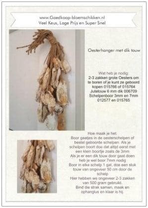DIY Werkbeschrijving Oesterhanger, Ophalen of Verzenden, Nieuw