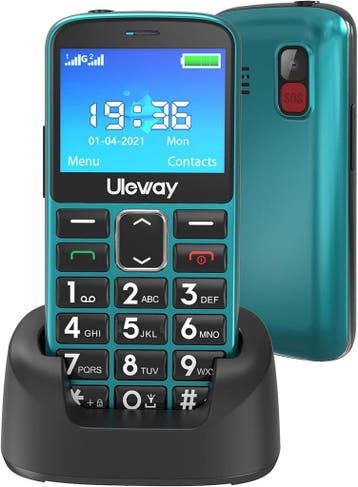 UleWay M2302 Senior mobiele telefoon - Groen, Ophalen of Verzenden, Nieuw