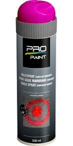 Pro paint krijtspray tijdelijke markering 1 stuk, 500 ml,, Verzenden, Nieuw