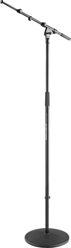 K&M 26145 Microfoonstandaard boomarm ronde voet, Verzenden, Nieuw