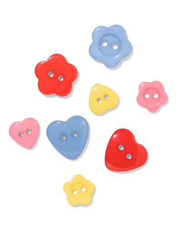 HEMA Kinderknopenset bloem-hart - 8 stuks, Verzenden, Nieuw