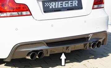 Rieger diffuser | 1er E82, E88 (182 / 1C): 10.07- - Coupé, C, Verzenden, Nieuw, BMW