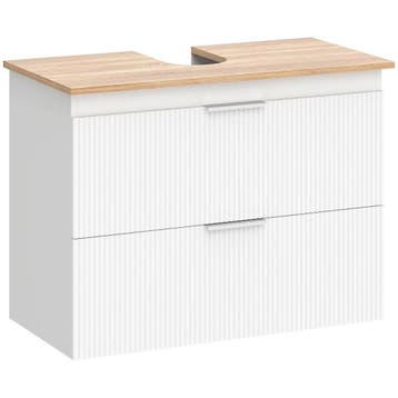 Onderkast Voor De Badkamer, 80 Cm Kast Met Twee Grote Laden, Verzenden, Nieuw