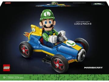 LEGO Super Mario Kart™ - Luigi & Mach 8 - 2234 onderdelen, Spelcomputers en Games, Verzenden, Nieuw